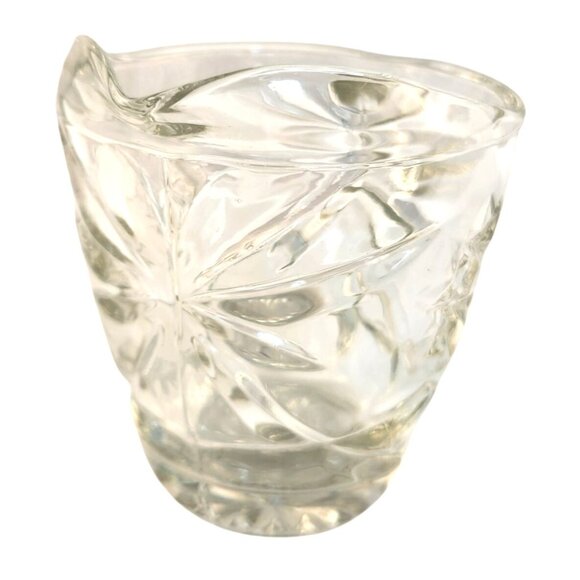 Vintage Anchor Hocking Star Of David Clear Glass Creamer Pitcher Prescut Design - Picture 4 of 5